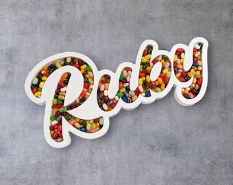 Custom Candy Dish, Personalized Candy Dish, Birthday Décor, Custom Candy Dish