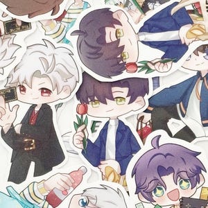 Love and Deepspace Stickers, LADS, Caleb, Zayne, Rafayel, Xavier, Sylus