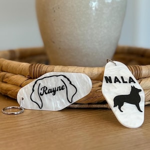 Personalized Dog Keychain