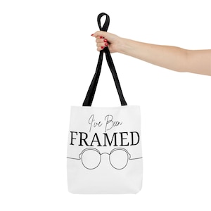 I've Been Framed Eye Care Professional Optometry Canvas Tote Bag, Eye Care Professional Gift