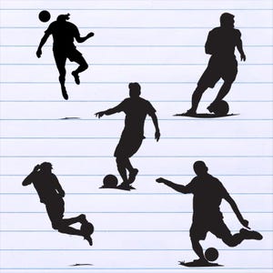 Soccer Football Cartoon Drawing SVG, Caricature Football Soccer Illustration, Sport Clipart, Soccer Sticker Icon, Instant Digital Download