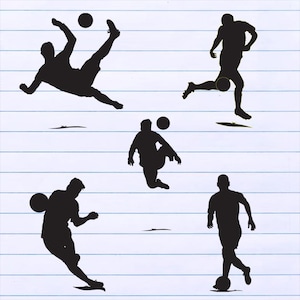 Soccer Cartoon SVG, Caricature Football Soccer Illustration, Sport Clipart, Soccer Sticker Icon, Football Graphic, Instant Digital Download
