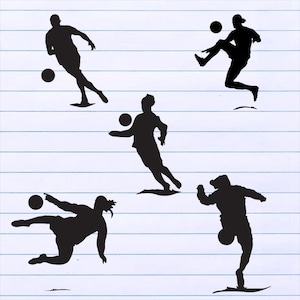 Funny Soccer Cartoon Drawing SVG, Caricature Football, Sport Illustration, Sport Clipart, Soccer Sticker Icon, Instant Digital Download