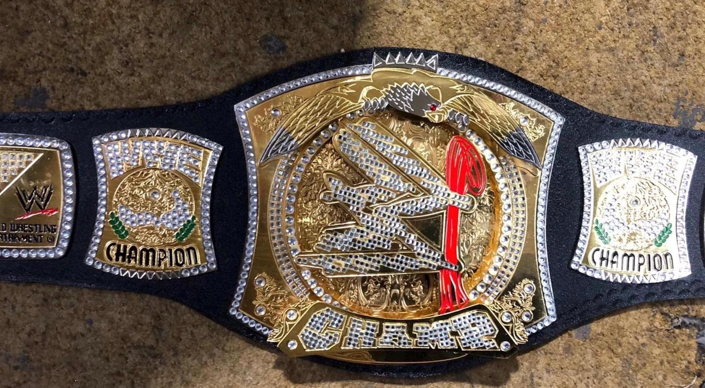 fan  inspired 2mm Brass Spinner Sports Wrestling Championship Replica Adult Belt