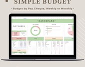 Excel Monthly Budget Template, Google Sheets Budget Planner Template, Finance Tracker,Budget Spreadsheet , Budget Dashboard, Budgeting Excel
