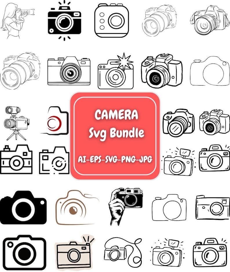 Svg Computer Camera Camera Svg Png Files, Camera Svg Bundle, Svg Files for Cricut ...
