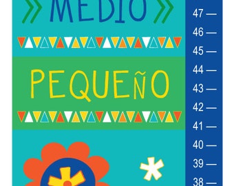 Kids Growth Chart in Spanish