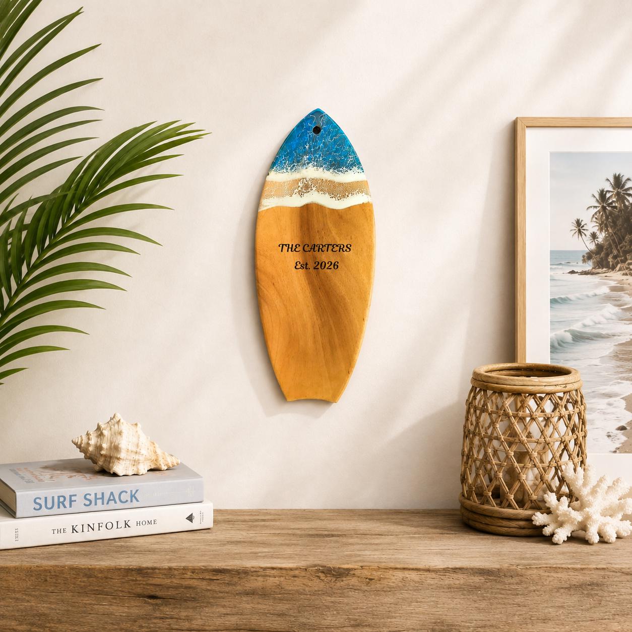 Mini Surfboard for Wall - Etsy