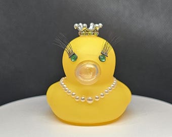 Yellow Bubble Blowing Princess Duck