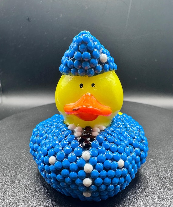 Military, Air Force, Special One of a Kind Blinged Duck for Gift