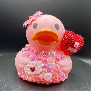 Blinged Rubber Duck: One-of-a-Kind Valentine&#39;s Gift