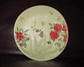 Sweet Garden Wall Hanging Art Handmade Ceramic  5"                                              190