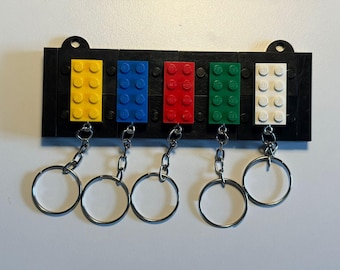 Sleutelhouder van geüpcycled steen met afneembare sleutelhangers – Fun Wall Organizer