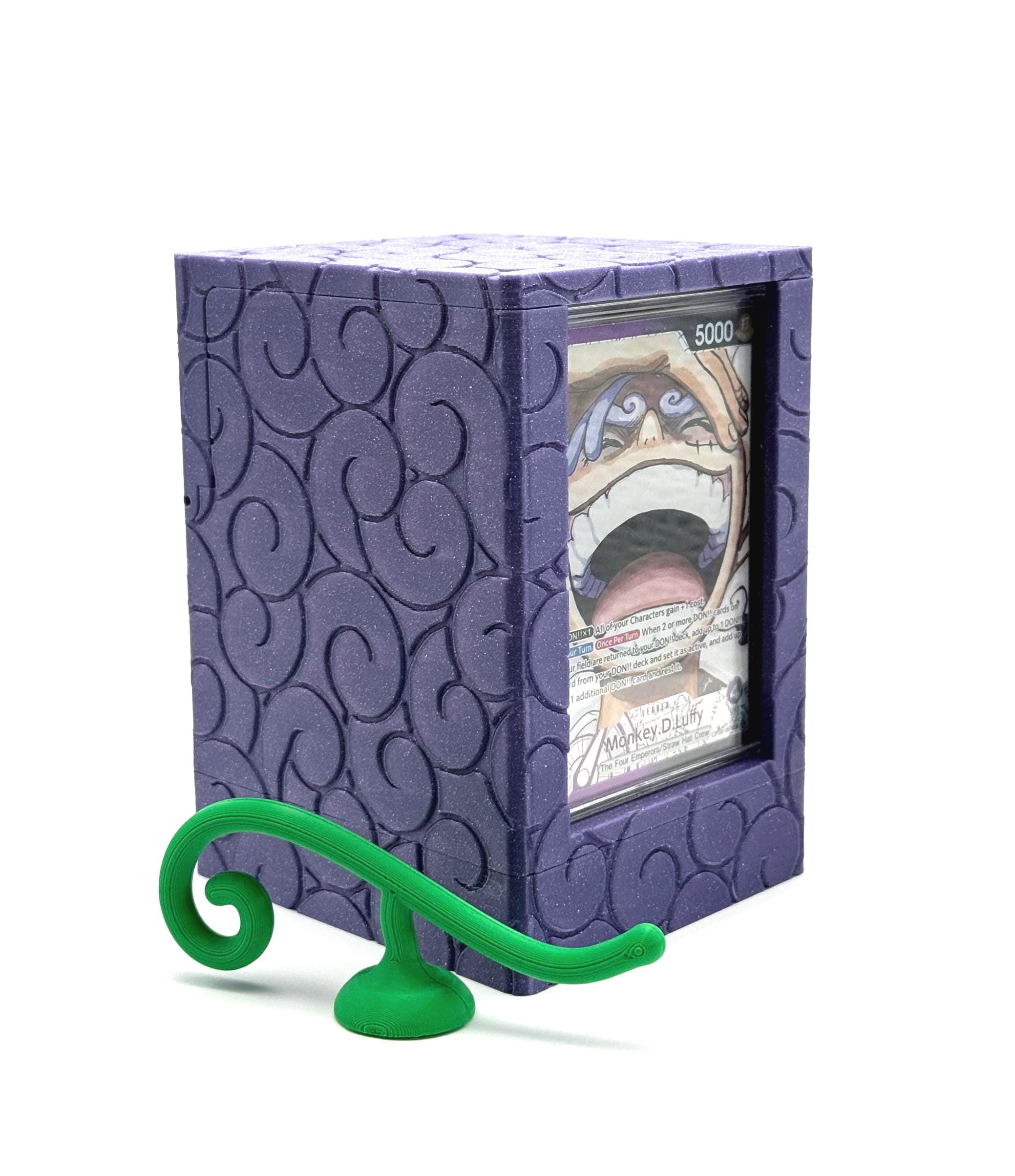 OPTCG Deckbox Gum Gum Fruit Luffy Leader Holder | 3D Printed, Magnetic Stem  + Mini Snap | Fits Triple Sleeved Cards & Dice | Gomu Gomu - Etsy