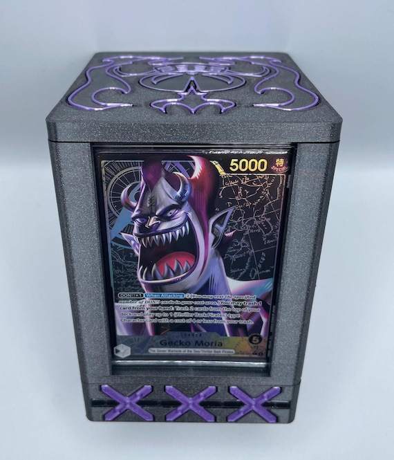 OPTCG Deck Box Gecko Moria Thriller Bark Pirate | Fits Triple Sleeved Cards  W/ Magnetic Compartment | Includes Mini Snap for Leader Card - Etsy