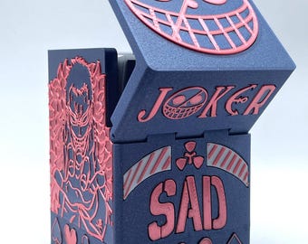 OPTCG Deckbox Donquixote Doflamingo Themed | Fits Triple Sleeved Deck | Mini Snap & Dice Compartment | 3D Printed | Dressrosa Fan
