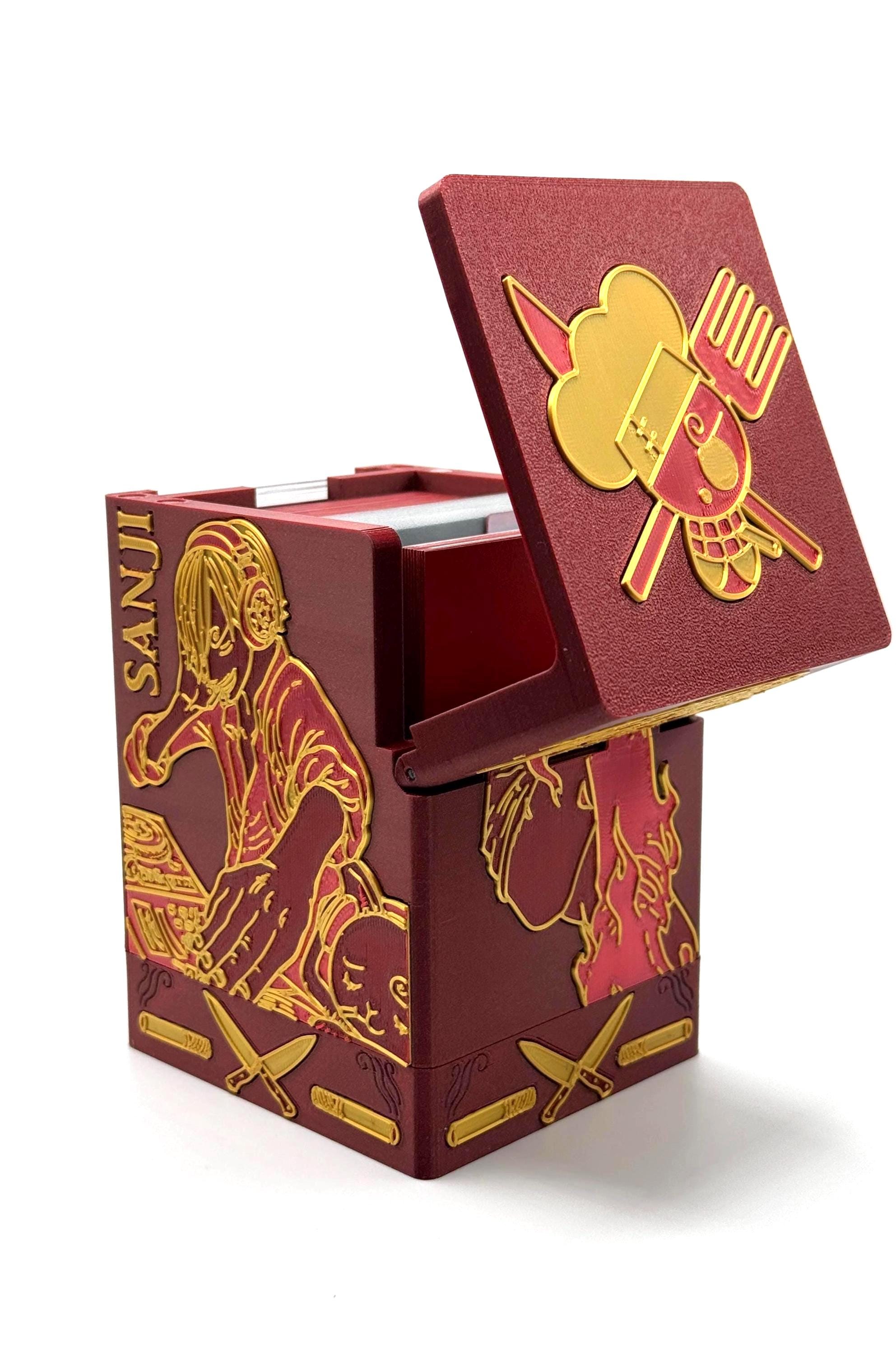 OPTCG Deckbox Sanji Black Leg Vinsmoke Straw Hat Cook Chef | Fits