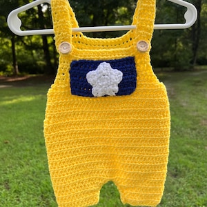 Crocheted baby romper