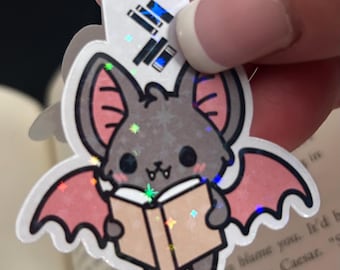 Spooky-Cute Bat Magnetic Bookmark – Gothic Book Lover Gift - New Colors Added