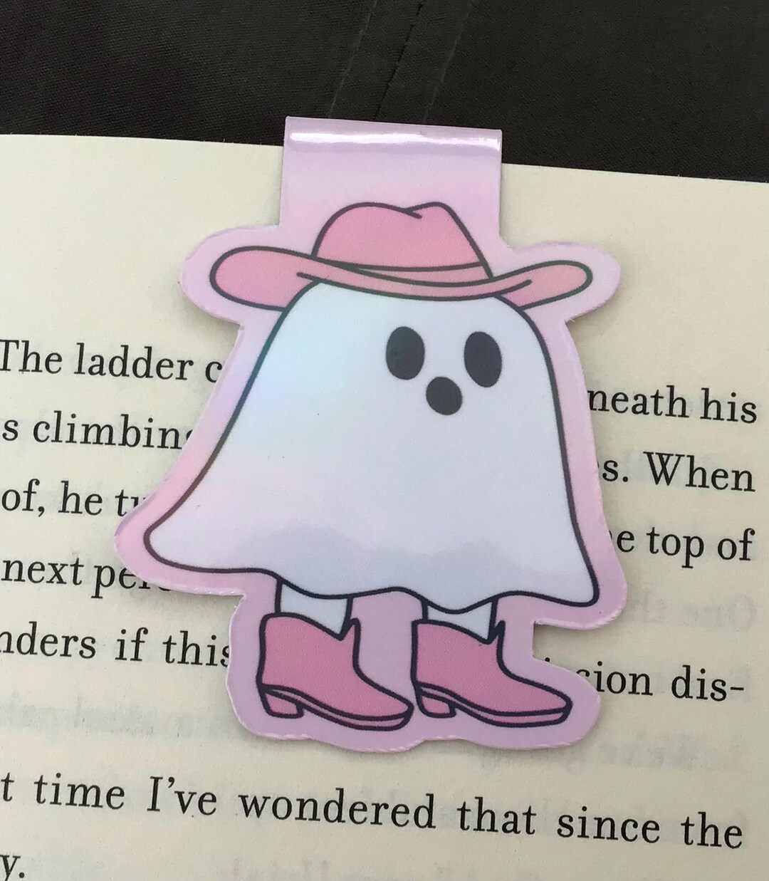 Pink Cowgirl Ghost Magnetic Bookmark, Book Lover Gift - Etsy