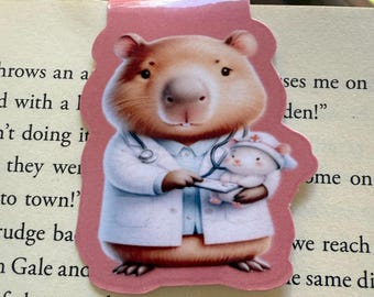 Capybara Magnetic Bookmark Collection Gamer, Doctor, Book Lover Gift and Stocking Stuffer