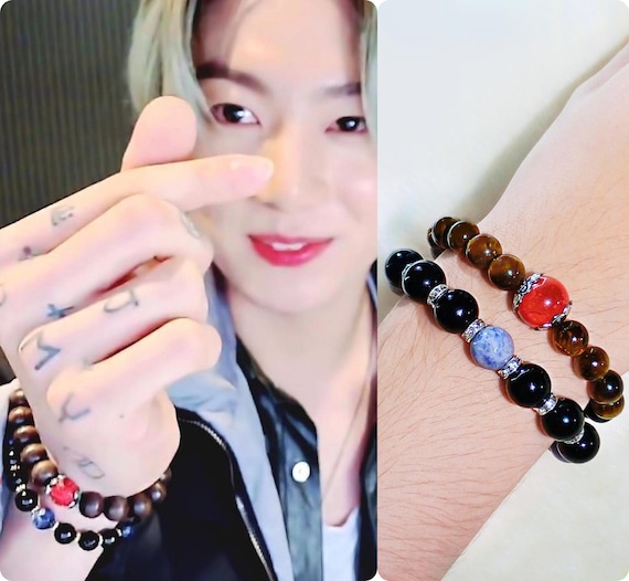 BTS テテ着用ブランド Missoma IN GOOD HANDS GEMSTONE BRACELET Missoma 18ct Gold-Plated Harris Reed In Good Hands Beaded