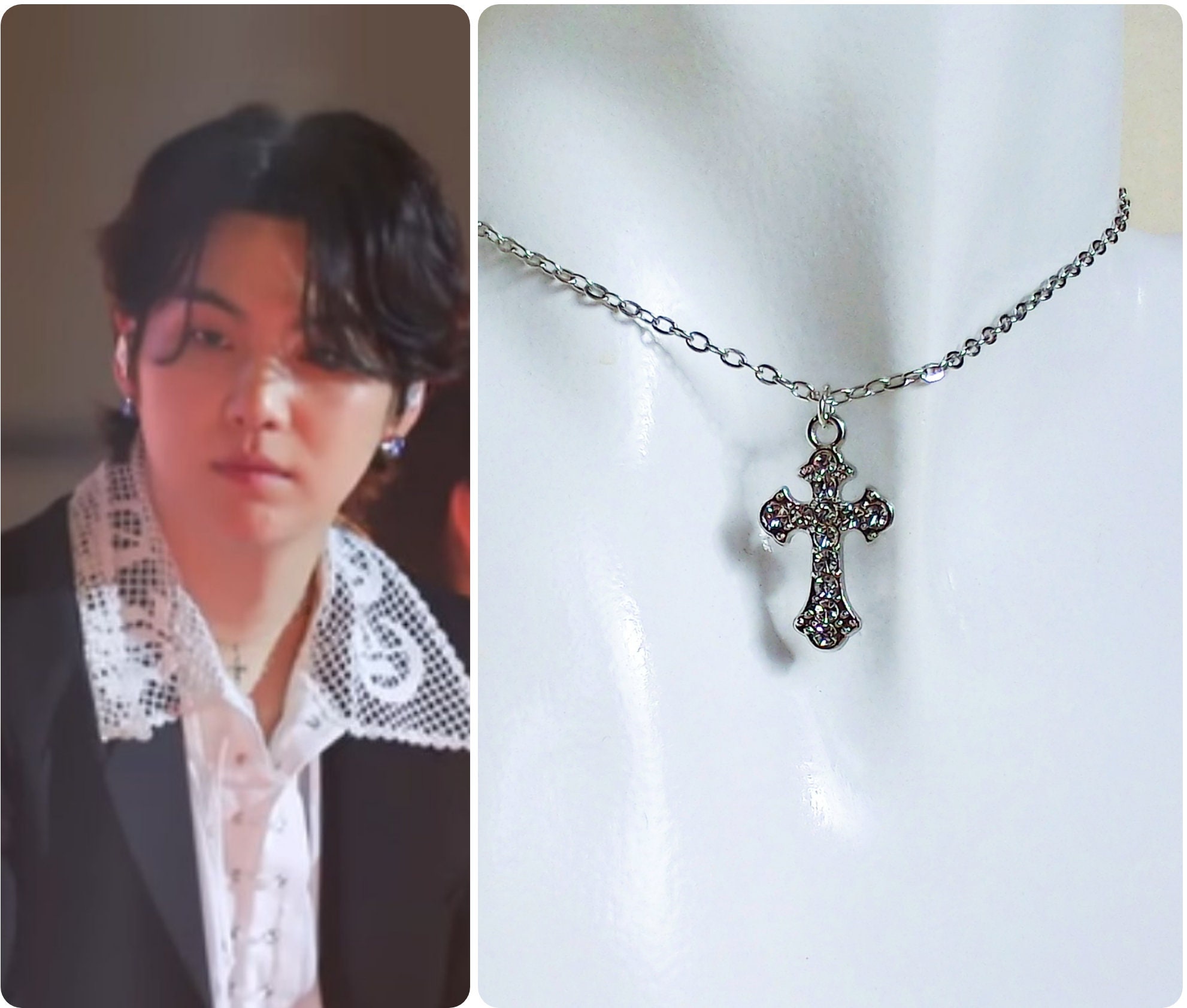 [HARANG] ★BTS 着用★HR 288N_Blue Calcite Tassel Necklace HARANG] ☆BTS 着用☆HR 288N_Blue Calcite Tassel Necklace