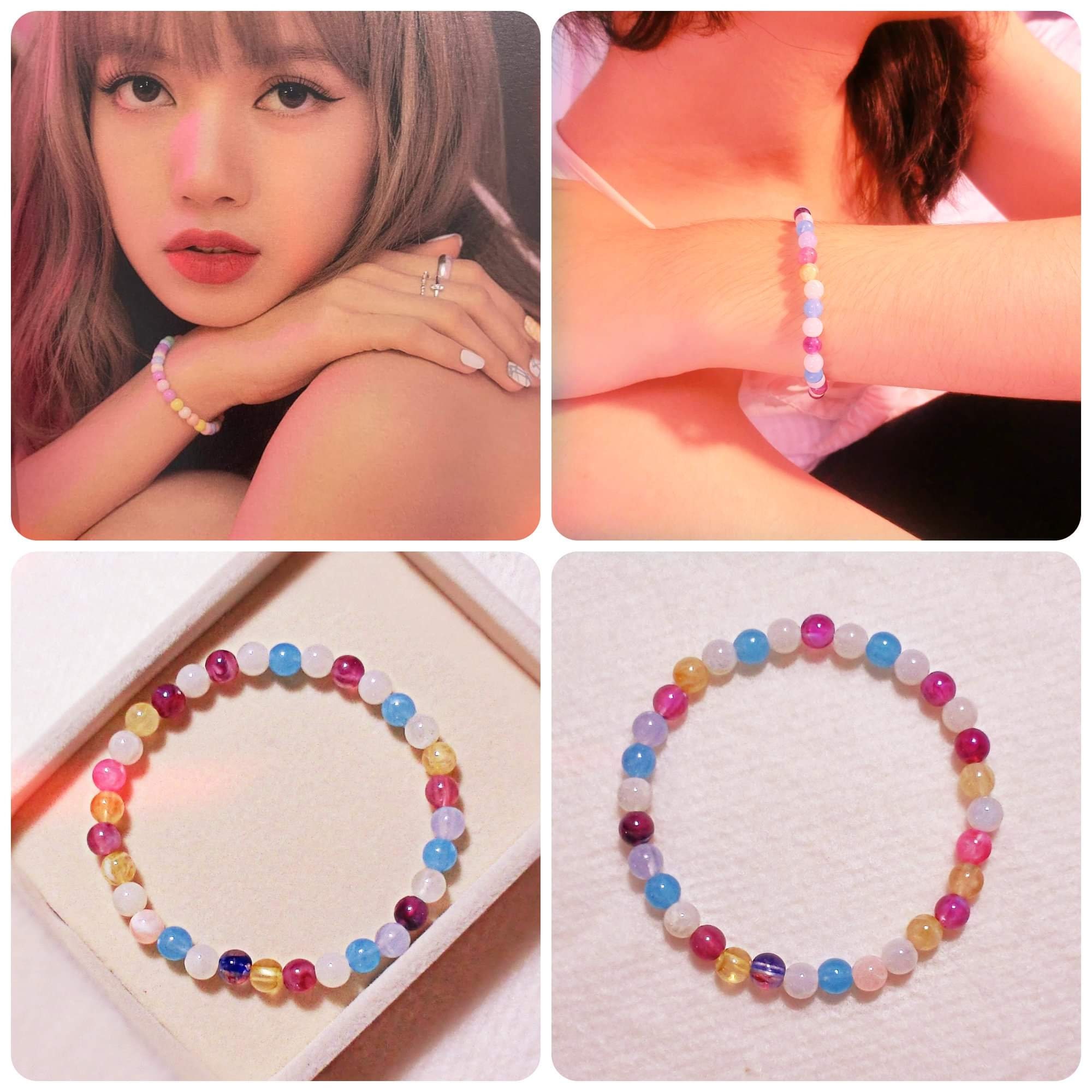 ★SENTIMENTS★ NO.238 [BLACK PINK] BRACELET Lisa Bracelet, Black Pink Friendship Bracelet, Kpop