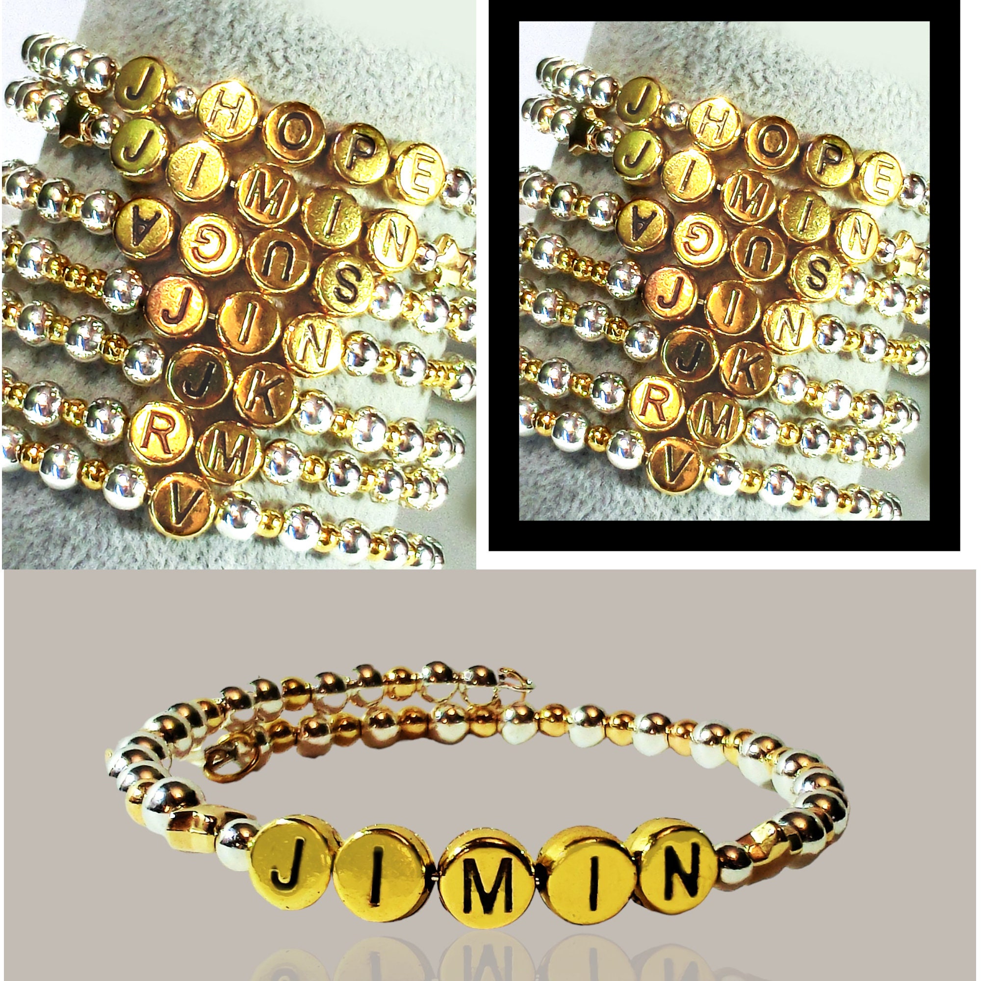 [HARANG]★BTS 着用★HR 02B_Silver Letter Bangle Bracelet HARANG]☆BTS 着用☆HR 02B_Silver Letter Bangle Bracelet