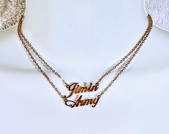 BTS Jimin Army Necklace, BTS Merch Jewelry and Accessories