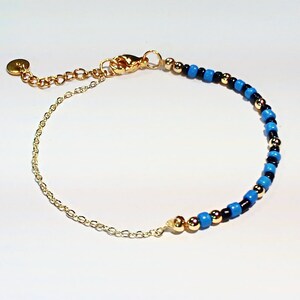 BTS Suga Inspired Beaded Gold Chain and Bracelet, Yoongi Jewelry, ITS song Fire Bracelet, BTS Army Gift bracelet, Gold Bracelet