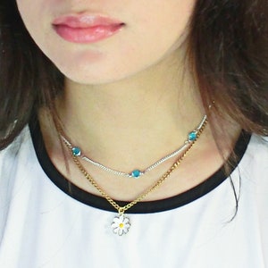 BTS Jimin Ocean Blue Zircon Necklace - Elegant and Stylish
