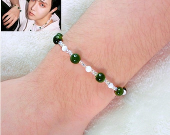 ★BTS着用BRAND★A BIT MOR★Gemstone bracelet Delixir] Thin Onyx Layered Bracelet - BTS Jungkook's