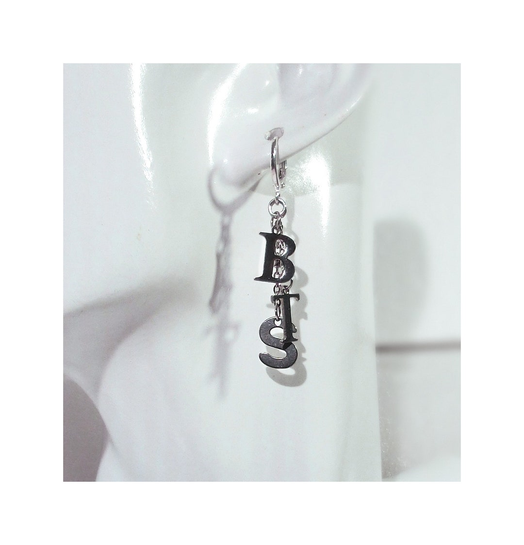 K-POP・アジア BTS DALMAJUNG]EARRINGS (silver) Kpop Idol 2022 DALMAJUNG Earrings for Women Silver Color