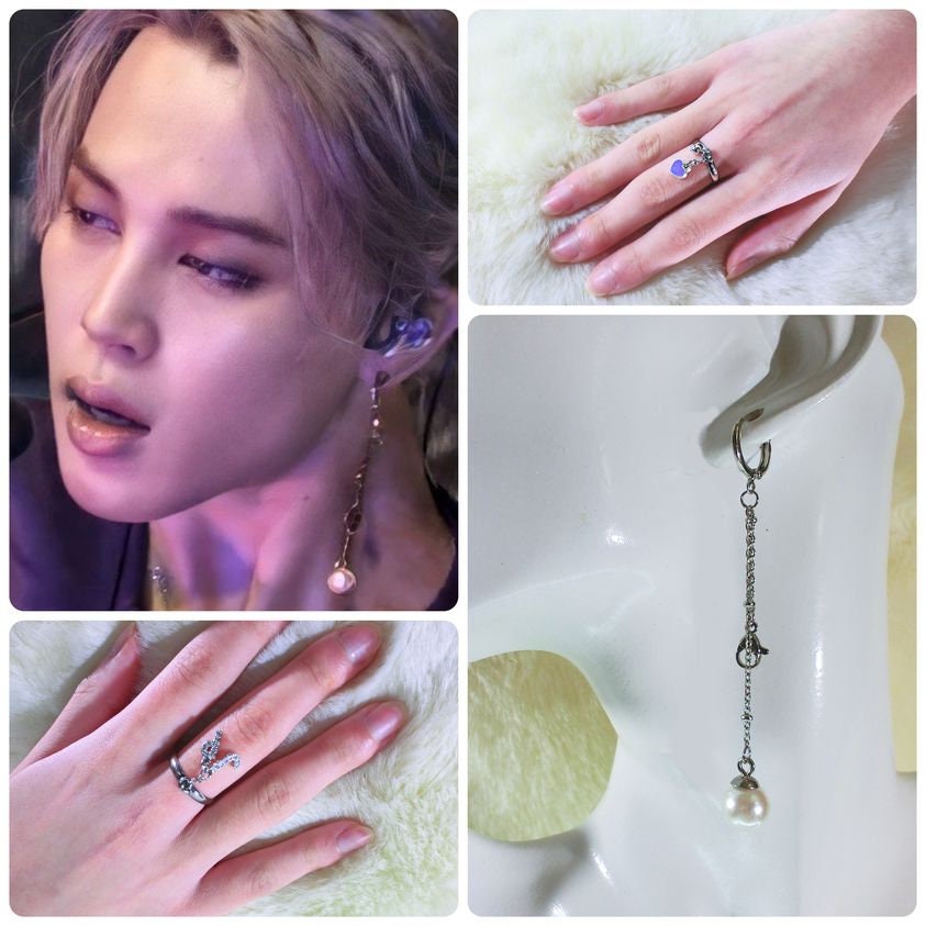 btsindiashop_ - BTS V and jimin Black chanel earrings