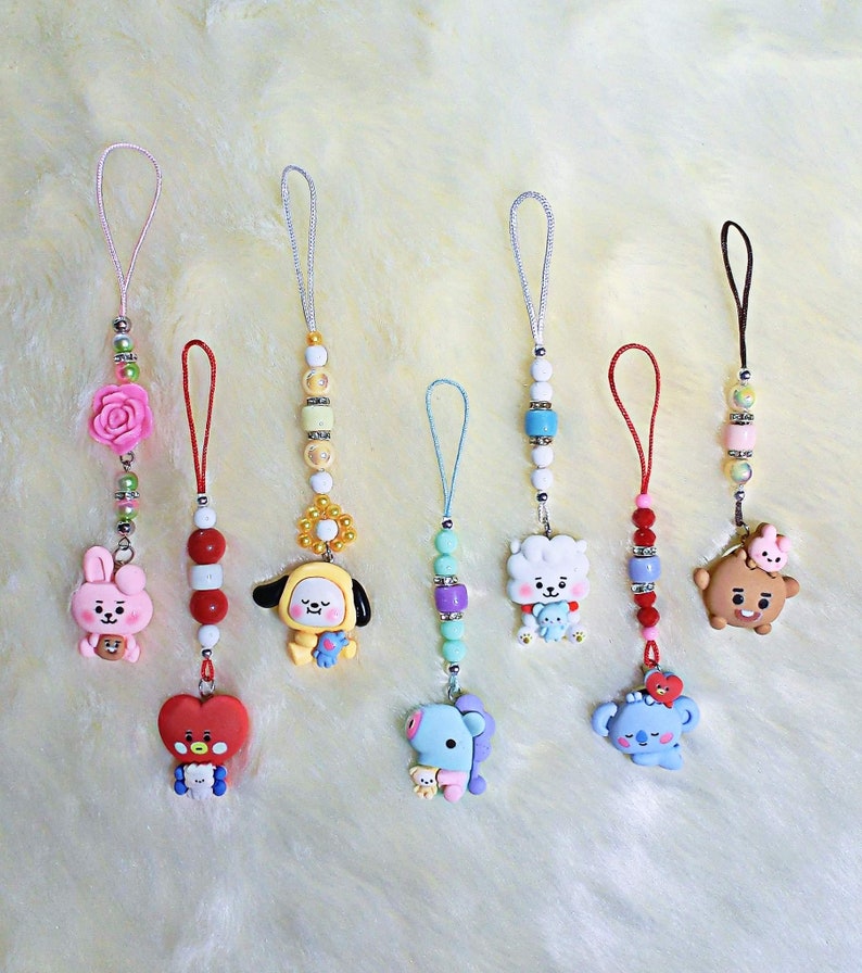 BTS Keychain. BT21 Characters Keychain. Etsy Canada