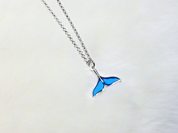 BTS Jungkook Inspired Necklace: Sterling Silver Blue