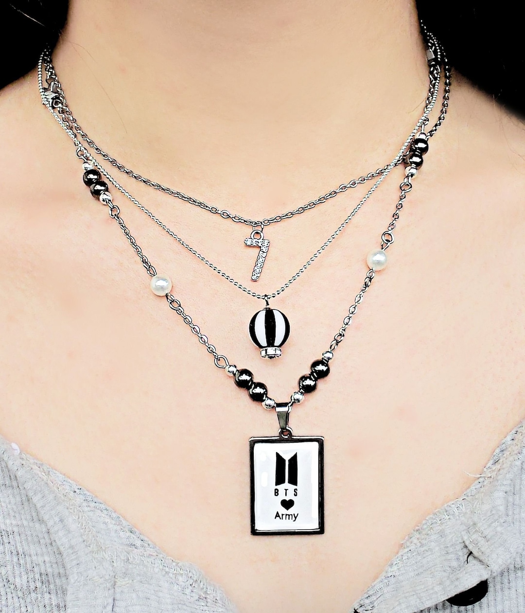 【ONE ENOUGH】BTS V 着用★Peanut Ball Chain Necklace ☆ONE ENOUGH☆ Peanut Ball Chain Necklace BTS V テテ 着用