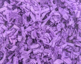 Purple Shredded Paper Filler Box Stuffing Gift Packaging Material Basket Fill Shipping Cushion Crinkle Present Wrap Decorative Eco Friendly