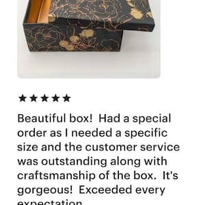 Wedding Favor Box Elegant Gift Packaging Black Copper Design Luxury Keepsake Container Metallic Floral Pattern Satin Lined Interior Special Occasion Presentation Square Storage Solution Anniversary Gift Box Reusable Memory Keeper Stylish