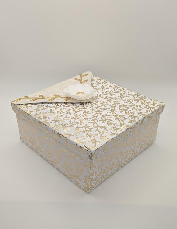 Wedding Box Gold Dandelion Keepsake Bridal Shower Gift Idea  display picture 1