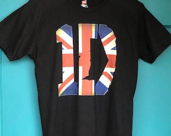 One Direction Crew Neck T-Shirt, 1D T-Shirt, 1D Tee, One Direction Tee, One Direction British Crew Neck T-Shirt.