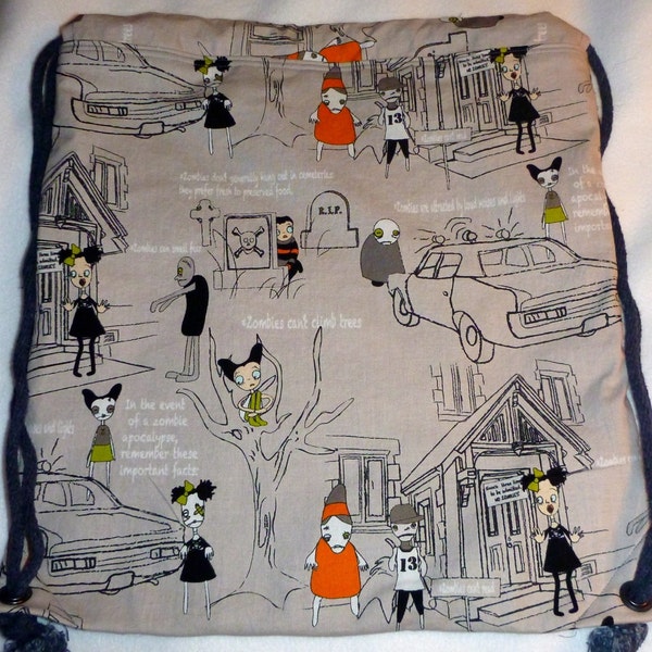 must have Zombie Apocalypse Survival Rules: Backpack/tote