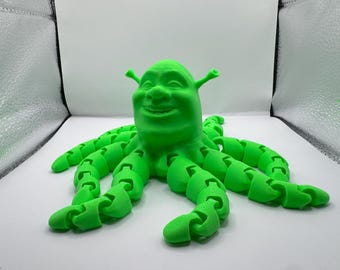 3D printed shrektopus figit toy