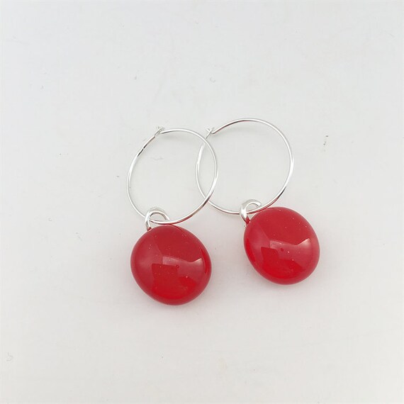 Glass 2024 hoop earrings
