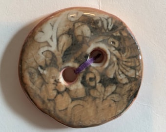 Rustic Ceramic Button