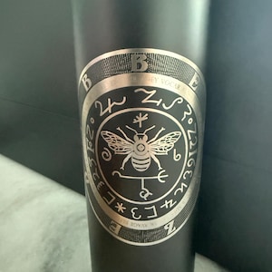 Lord Beelzebub Tumbler 20oz Powder Coated Double Insulated w/ Lid and Straw