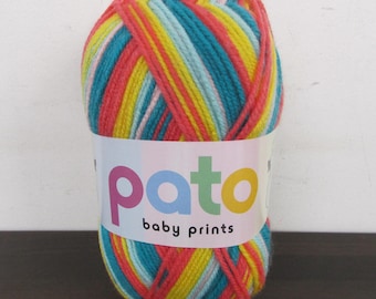 Brand New Cygnet Baby Prints Pato Yarn - Sailboat - DK - 100g - Acrylic - Machine Washable - Knitting and Crochet Wool