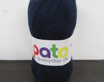 Brand New Cygnet Pato Everyday Yarn - Navy - DK - 100g - Acrylic - Machine Washable - Knitting and Crochet Wool