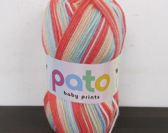 Brand New Cygnet Baby Prints Pato Yarn - Honey Pot - DK - 100g - Acrylic - Machine Washable - Knitting and Crochet Wool